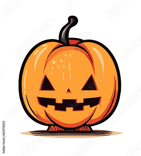 Cute Halloween Pump King Vector