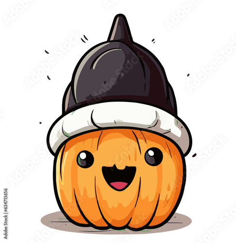 Cute Halloween Pump King Vector