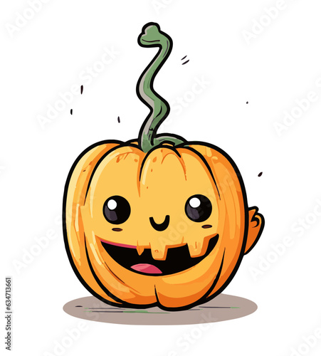 Cute Halloween Pump King Vector