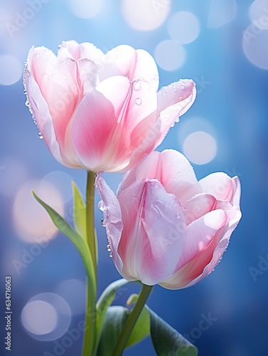 Beautiful tulip flowers. Generated AI #634716063