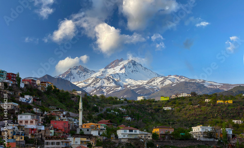Spectacular view of erciyes, Turkey's second largest mountain photo