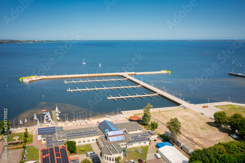 New marina on the Puck Bay at summer, Poland photo