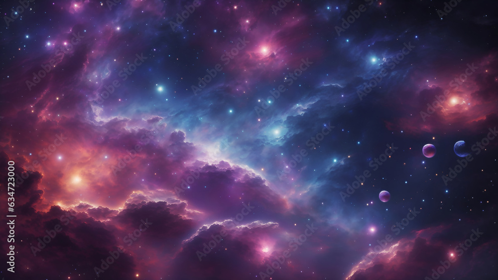 galaxy background with stars