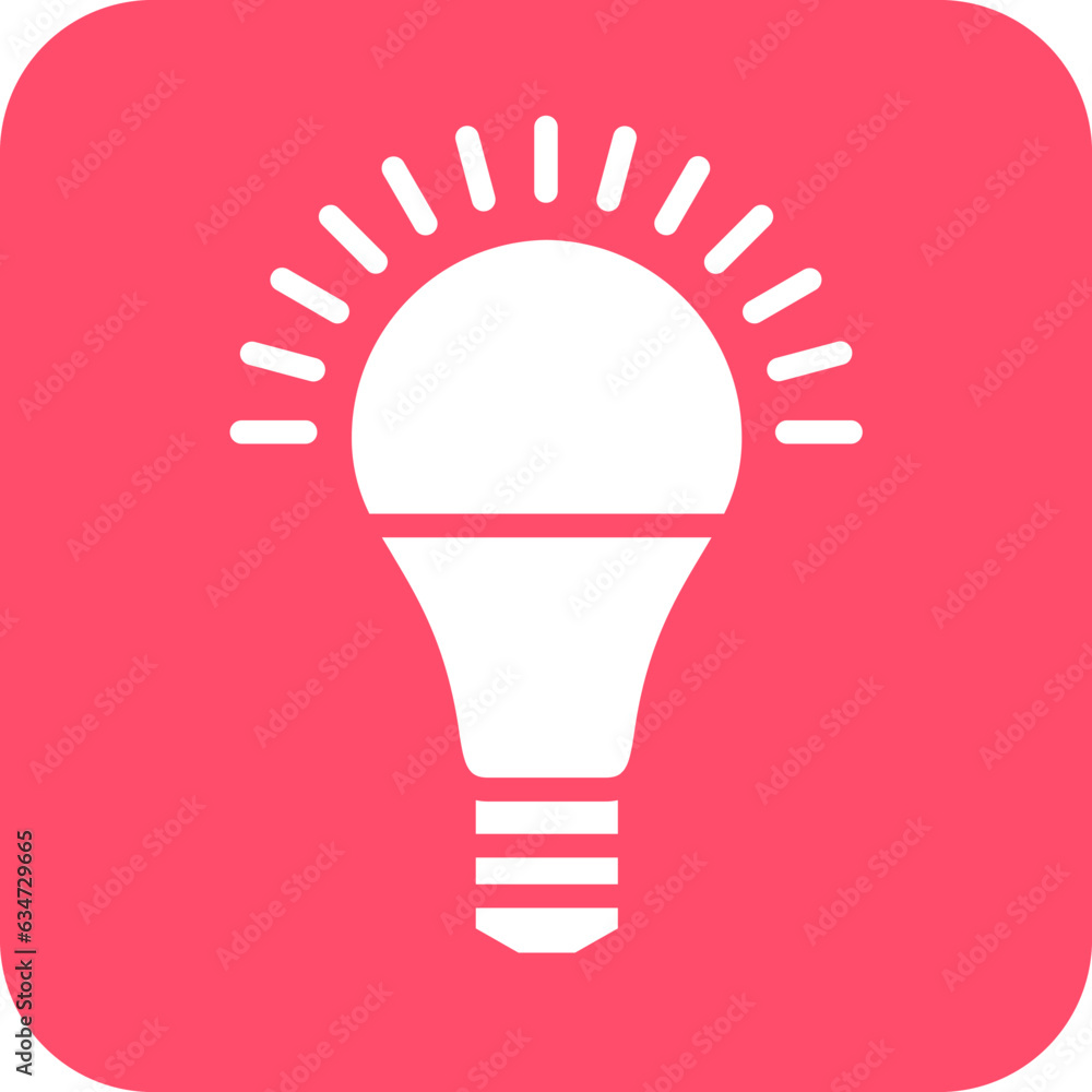 Vector Design Led Lamp Icon Style Vector Design Led Lamp Icon Style
