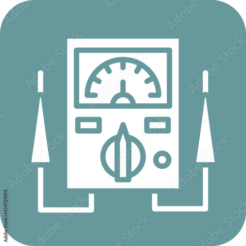 Vector Design Voltmeter Icon Style