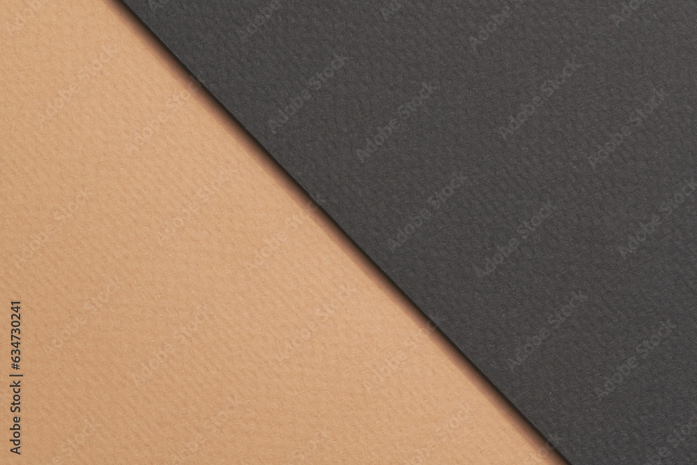 Rough kraft paper background, paper texture beige black colors. Mockup with copy space for text. Rough kraft paper background, paper texture beige black colors. Mockup with copy space for text.