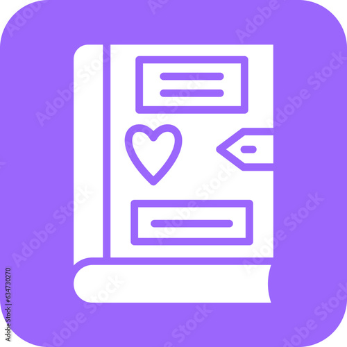 Vector Design Diary Icon Style