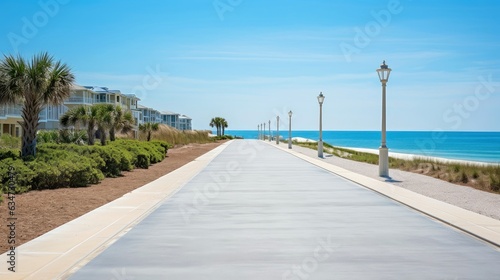 Wallpaper Mural Empty asphalt road beside the sea background, highway beside the sea, outdoors horizontal image, Generative AI illustration Torontodigital.ca