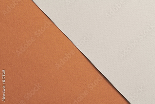 Rough kraft paper background  paper texture brown gray colors. Mockup with copy space for text.