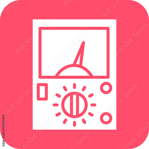Vector Design Ammeter Icon Style