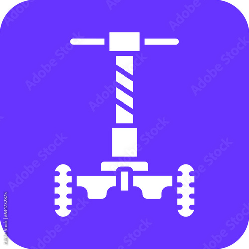 Vector Design Police Segway Icon Style