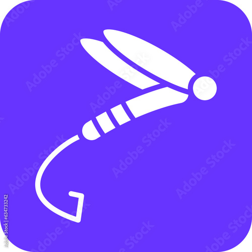 Vector Design Fly-Fishing Icon Style