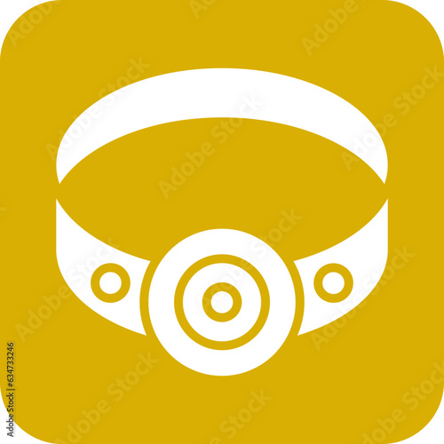 Vector Design Head Lamp Icon Style