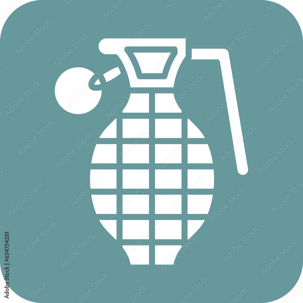 Vector Design Grenade Icon Style