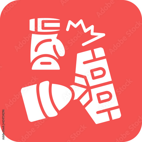 Vector Design Knocked Out Icon Style