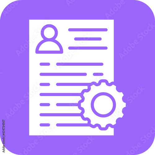 Vector Design Applicants Management Icon Style