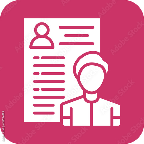 Vector Design Candidate Male Icon Style