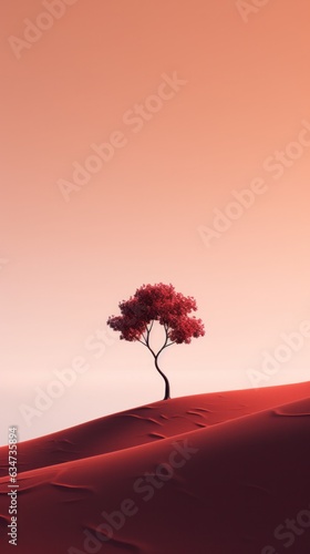 Minimalist natural wallpaper for mobile phone