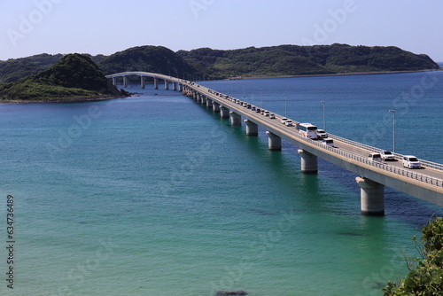 Scenery of "Tsunoshima Bridge" in Yamaguchi Prefecture, Japan