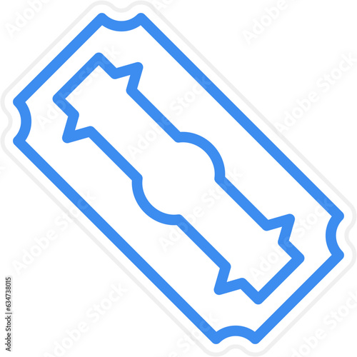 Vector Design Razor Blade Icon Style