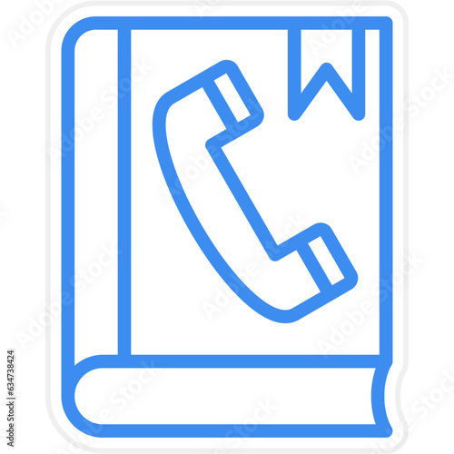 Vector Design Phonebook Icon Style
