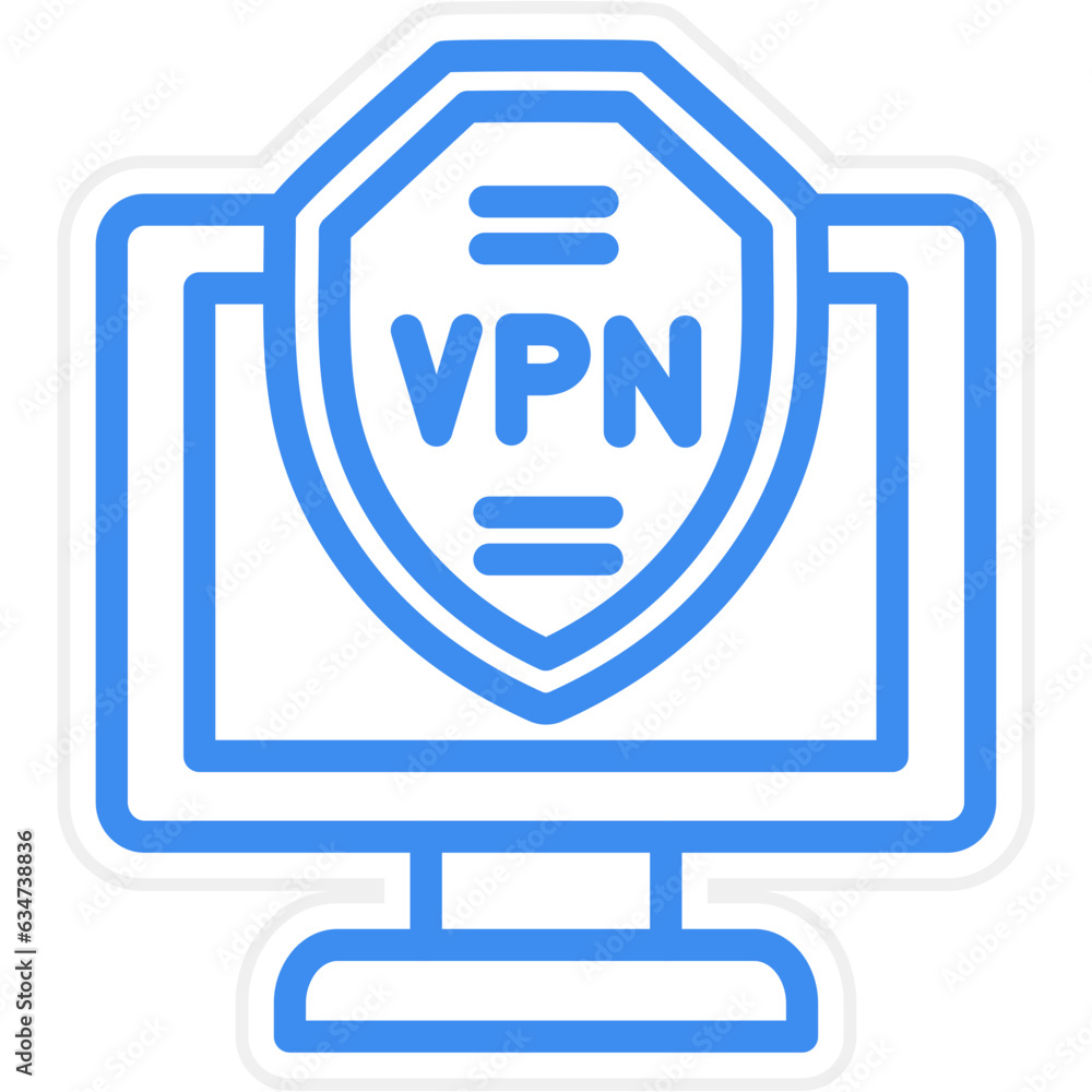 Vector Design VPN Icon Style Vector Design VPN Icon Style
