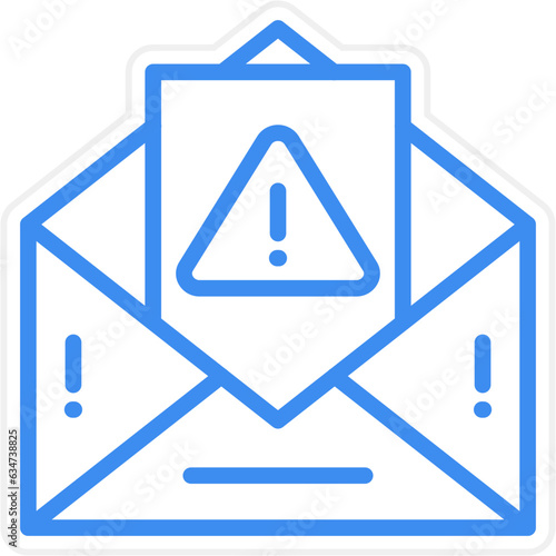 Vector Design Spam Email Icon Style