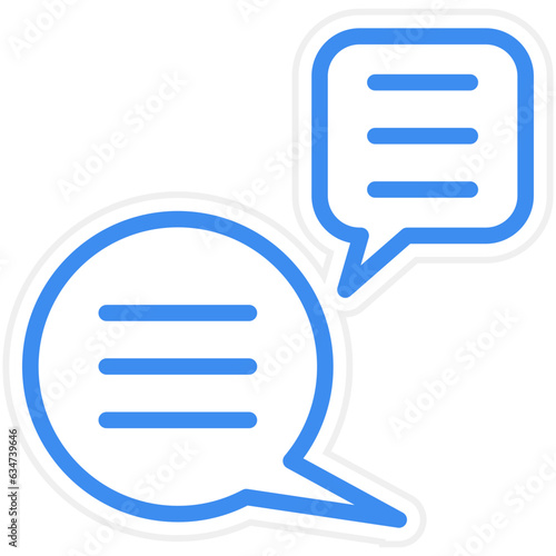 Vector Design Bubble Chat Icon Style © designing ocean