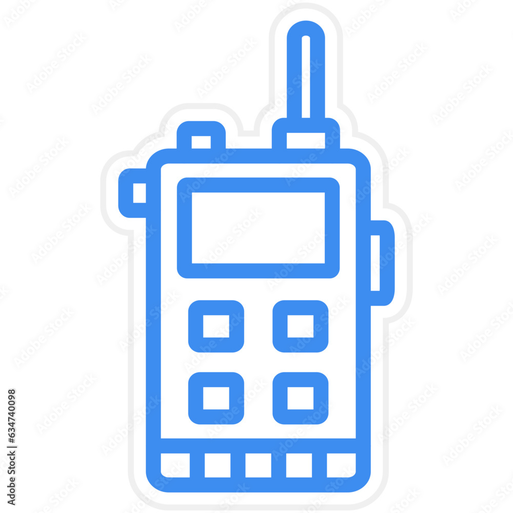 Vector Design Walkie Talkie Icon Style Vector Design Walkie Talkie Icon Style