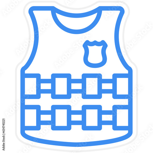 Vector Design Bulletproof Vest Icon Style