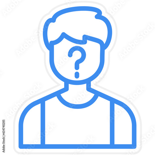Vector Design Suspect Icon Style
