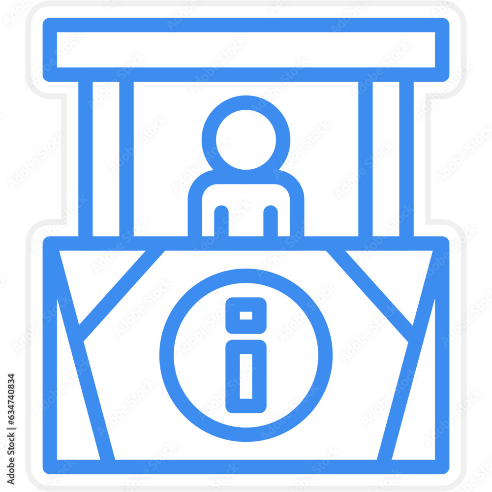 Vector Design Information Kiosk Icon Style Vector Design Information Kiosk Icon Style