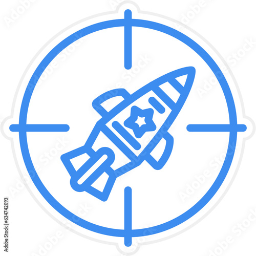 Vector Design Red Zone Icon Style