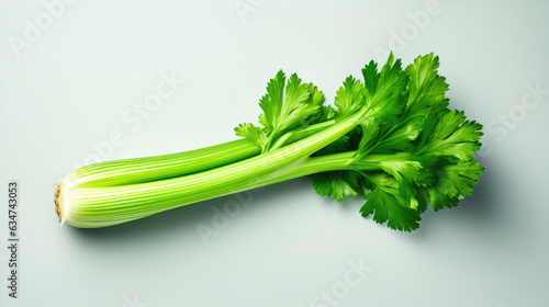 Celery on light background AI Generative 