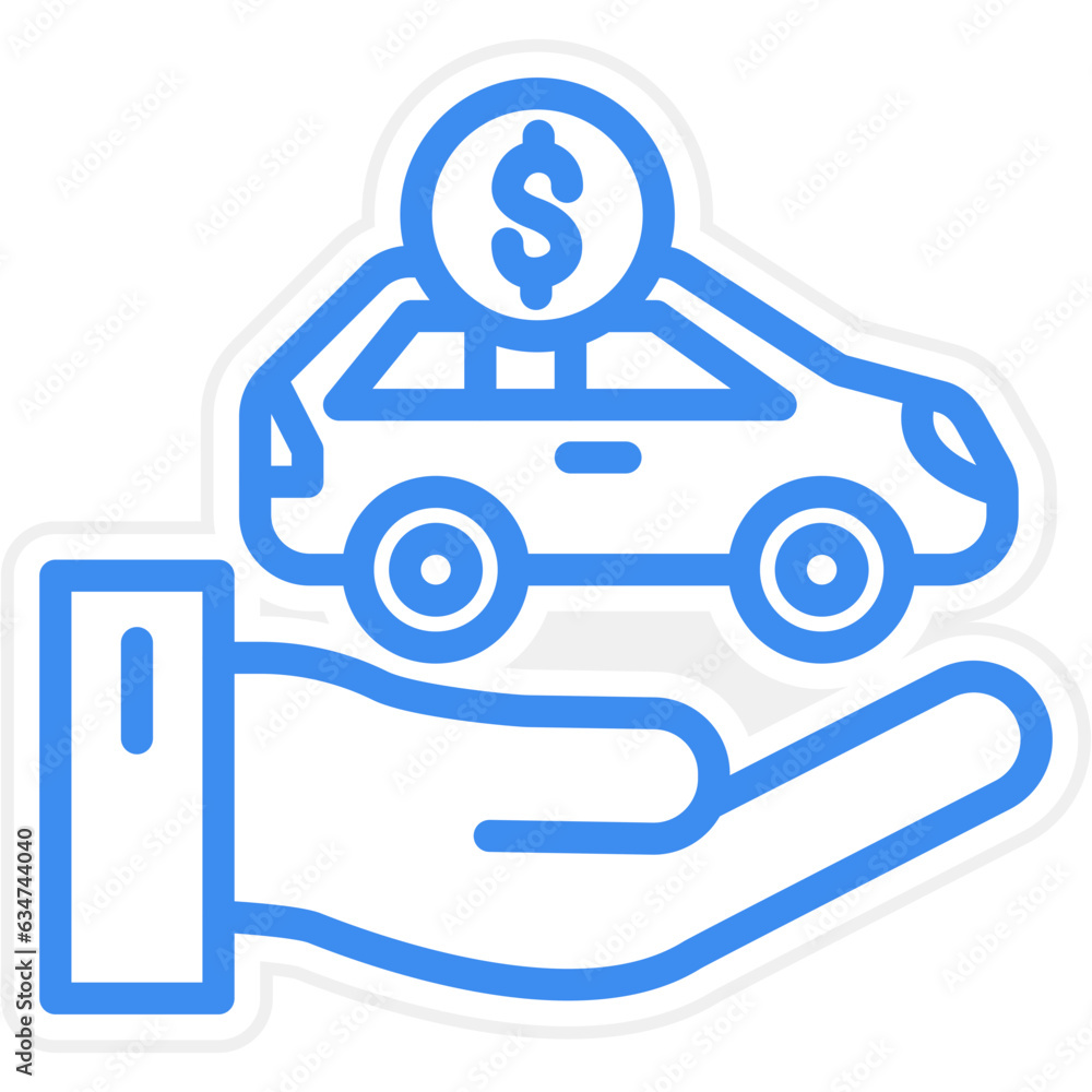 Vector Design Dealer Holdback Icon Style Vector Design Dealer Holdback Icon Style
