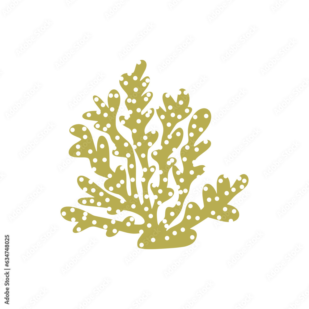 Coral. Underwater element. Vector illustration in scandinavian style. Sea ocean. Coral. Underwater element. Vector illustration in scandinavian style. Sea ocean.
