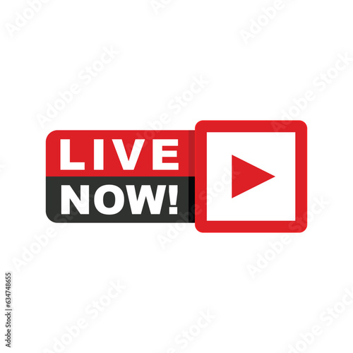 Live stream icon for broadcast players