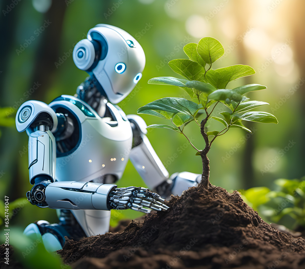 Efficient AI Robot Tree Planting for Sustainable Greenery, Advanced