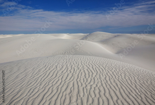 White sand dunes