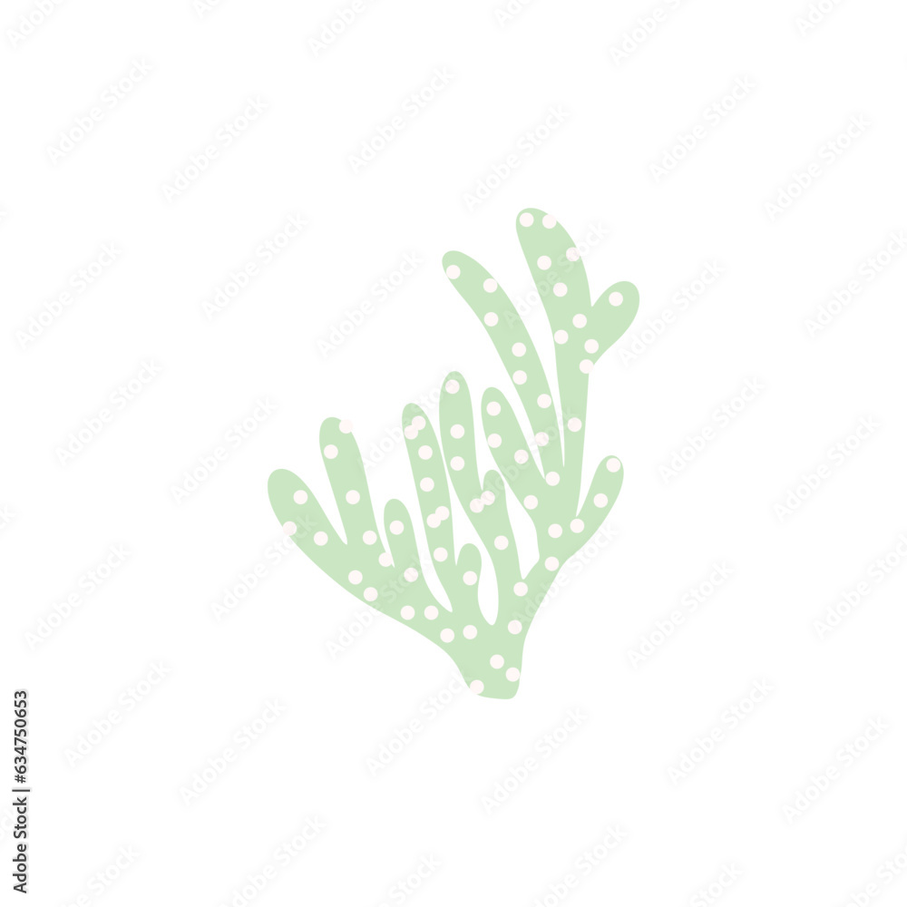 Coral. Underwater element. Vector illustration in scandinavian style. Sea ocean. Coral. Underwater element. Vector illustration in scandinavian style. Sea ocean.