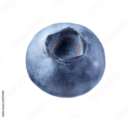 One fresh ripe blueberry isolated on white © New Africa