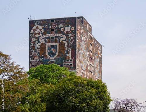 Central Library, Ciudad Universitaria, National Autonomous University of Mexico, University City, Mexico City, Ciudad de México, Mexico, North America photo