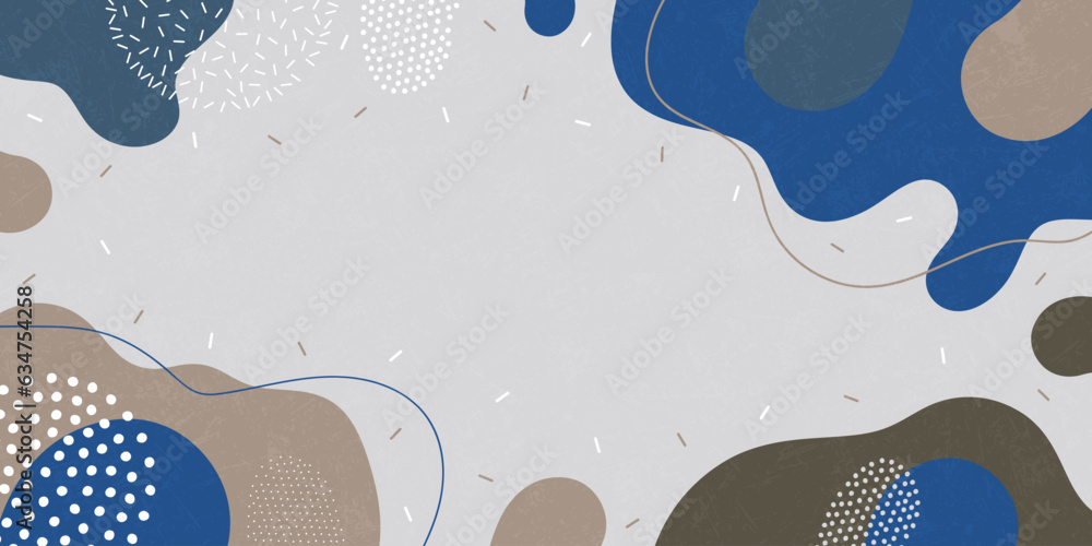 Fototapeta premium Background pattern, abstract colored shapes. Modern minimalism trendy pattern background. Vector background.