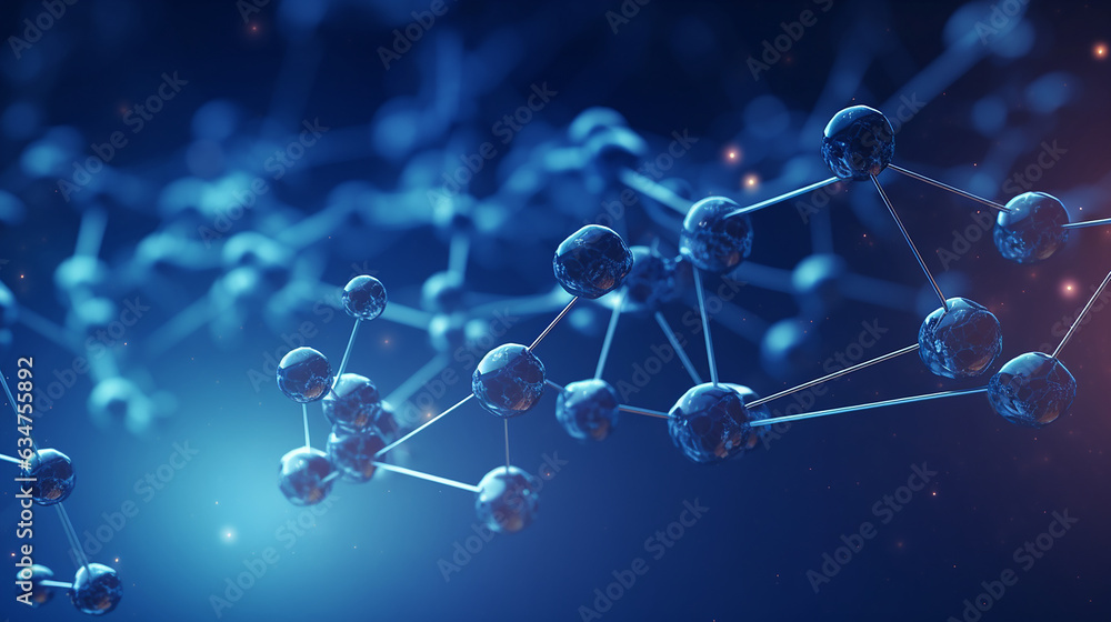Abstract nano molecular structure Abstract nano molecular structure