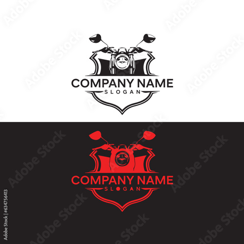 Motorsport logo template, Perfect logo for racing teams, motorbike dealers and motorcycle lovers
