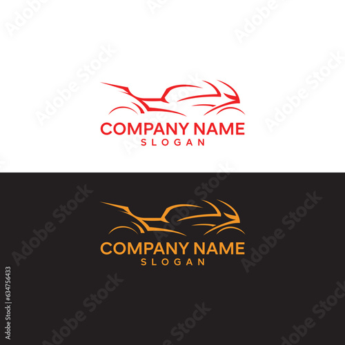 Motorsport logo template, Perfect logo for racing teams, motorbike dealers and motorcycle lovers