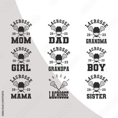 Family Lacrosse Bundle, Lacrosse SVG, Lacrosse Cut File, Lacrosse Stick Svg, Lax Sports SVG, Silhouette, Digital File, Svg