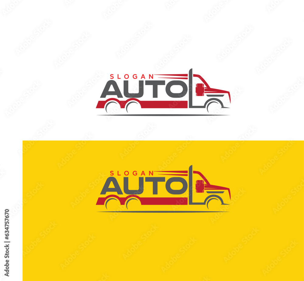 Trucking logo. Premium vector logo design isolated. Ready made logo