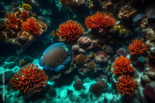 coral reef in the sea