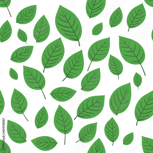 green-leaf-seamless-pattern © Attaphol